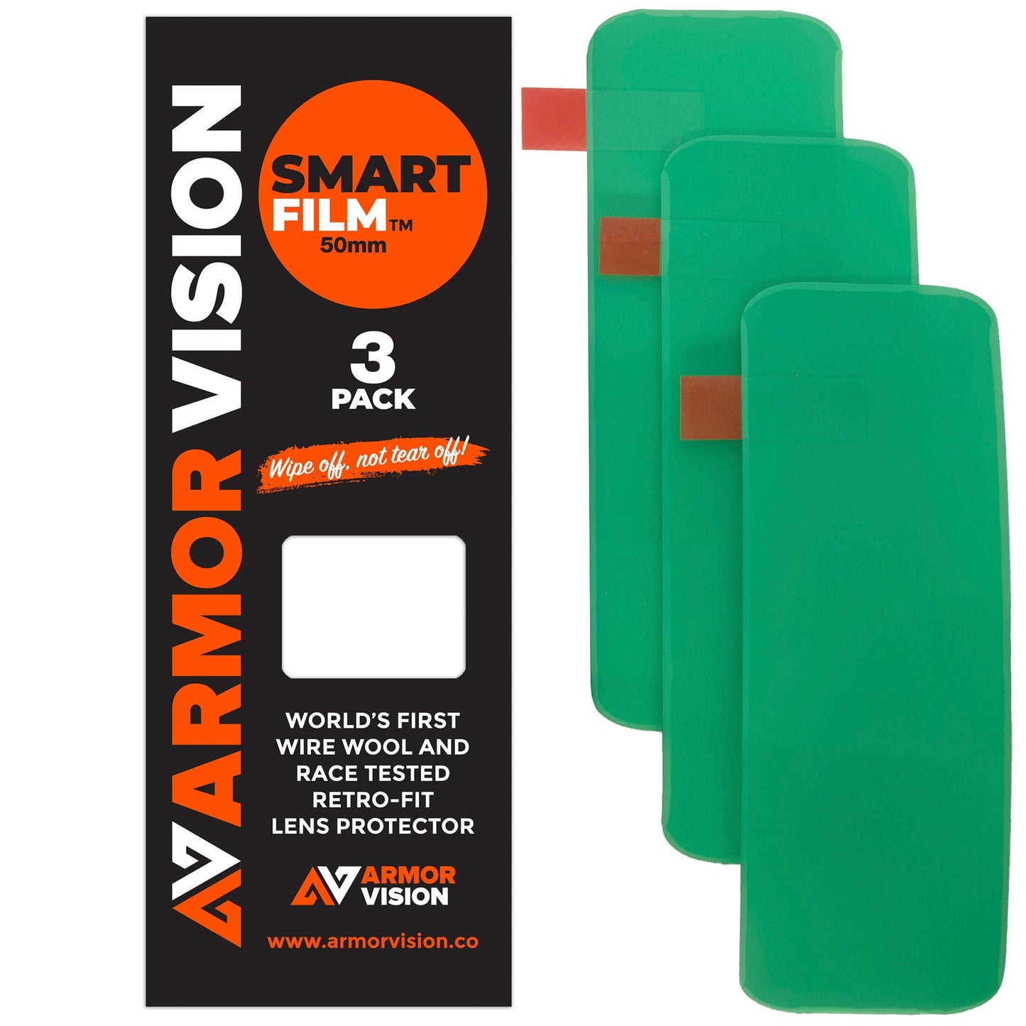 ARMOR VISION 50MM SMART FILM LENS PROTECTOR (PACK OF 3)