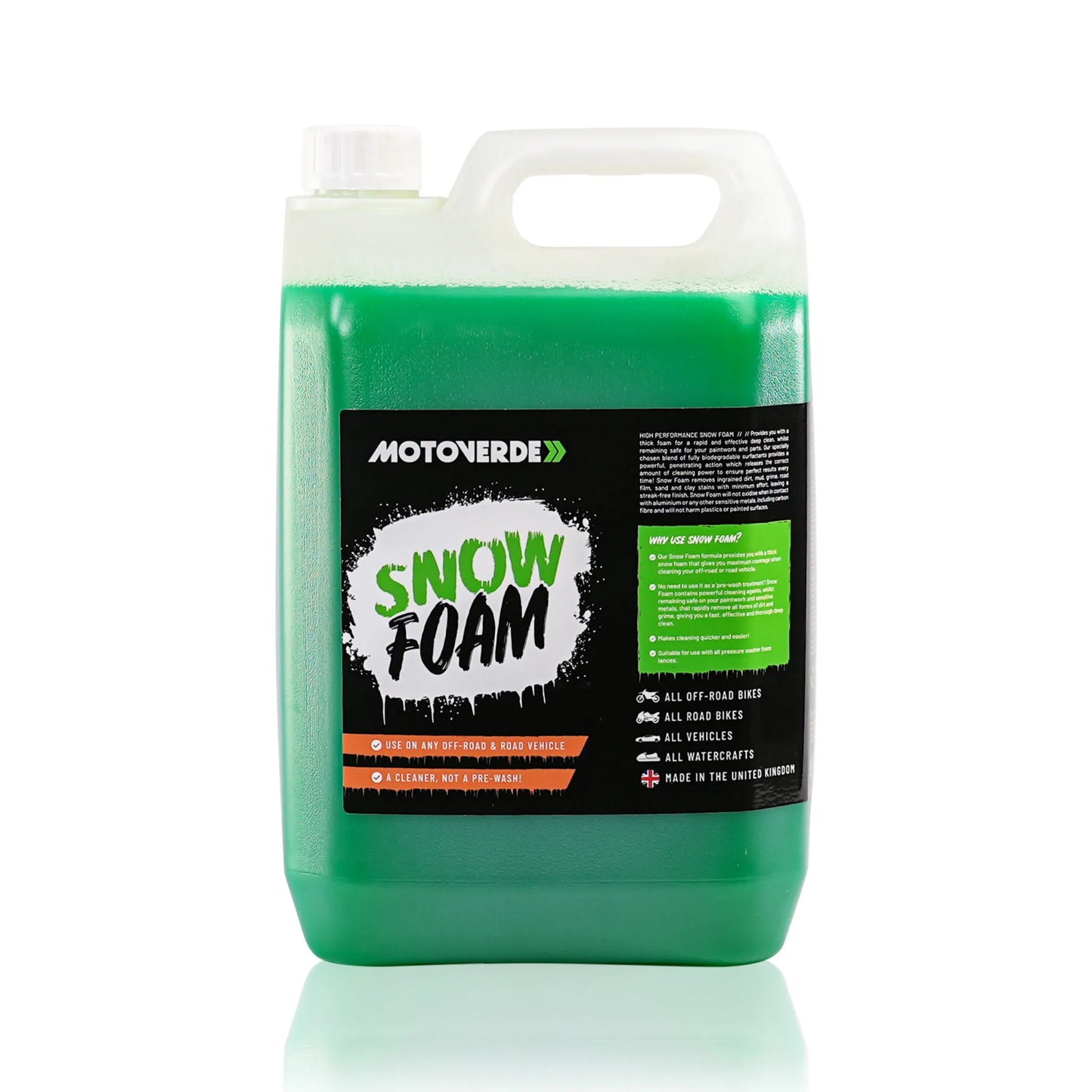 MOTOVERDE SNOW FOAM 5L (CONCENTRATED) - REFILL